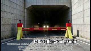K4 High Security Rising Arm Barrier Crash Tested